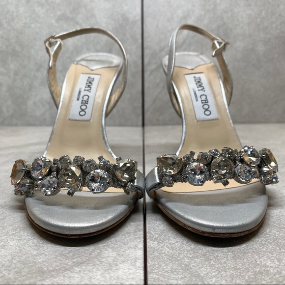 Jimmy Choo Lotus crystal embellished sandals 37 - Picture 3 of 16